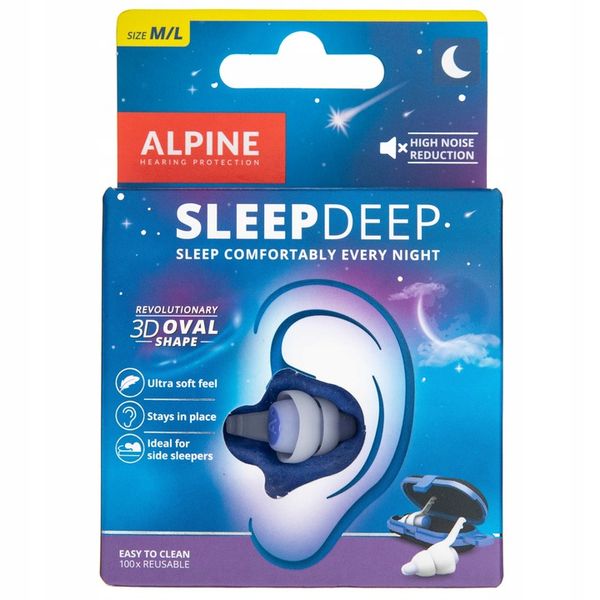 Alpine SleepDeep zatyczki do uszu do spania (para) zdjęcie 9