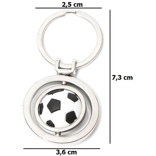 Ozdobny brelok do kluczy Piłka Nożna zdjęcie 2