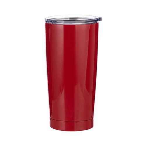 Tumbler termiczny 660 ml do sublimacji - czerwony zdjęcie 1
