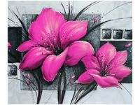 60X50CM MAKOWY DUET NR 4 OBRAZ ŚCIAN DREWNIANE