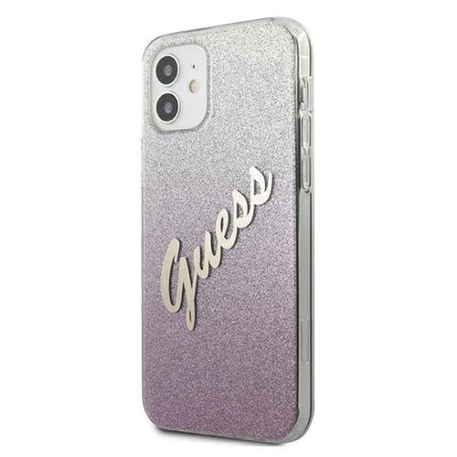 Guess Glitter Gradient Script - Etui iPhone 12 mini (różowy) na Arena.pl