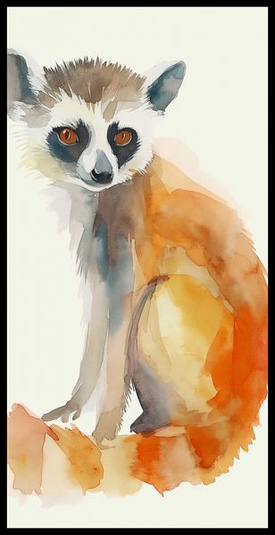 Plakat 50x100cm Lemurek zdjęcie 2