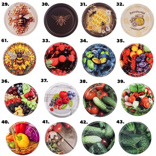 SŁOIK 425 ml SŁOIKI 400 ml NA PRZETWORY MIÓD SZKLANY ZAKRĘTKI 12 SZT FI 82 na Arena.pl