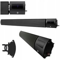 Grzejnik sufitowy ścienny czarny 2400W PILOT wyświetlacz IP44 timer