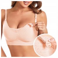 BIUSTONOSZ do karmienia STANIK ciążowy BEZSZWOWY miękki bez fiszbin XXL