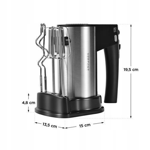 Mikser ręczny VERTENZ kuchenny 800W Turbo 10 poziomów +2 mieszadła +2 na Arena.pl