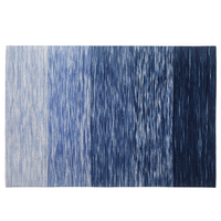 Dywan wełniany 140 x 200 cm niebieski KAPAKLI