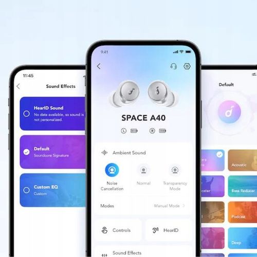 Słuchawki bezprzewodowe Soundcore Space A40 Białe na Arena.pl