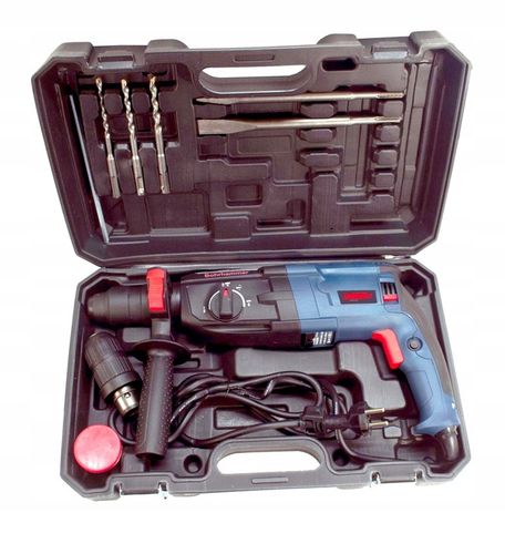 MŁOTOWIERTARKA WIERTARKA MŁOT UDAROWY 2600W MOCNA SDS+ ZESTAW WALIZKA na Arena.pl