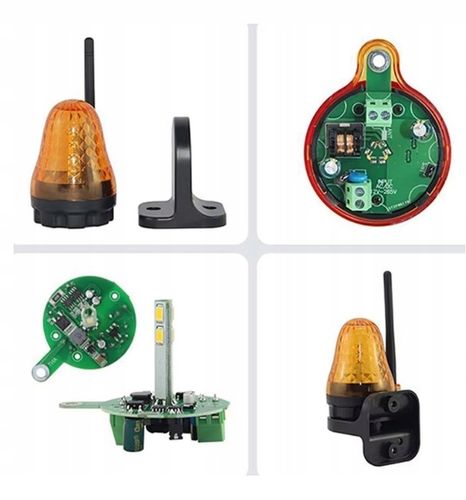 Lampa sygnalizacyjna LED do napędów bramy 12V - 230V uniwersalna na Arena.pl