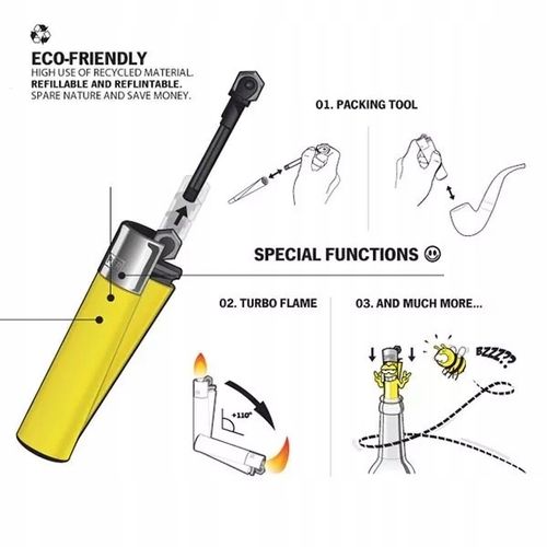 Zapalniczka CLIPPER metal SILVER do bonga i fajki wodnej na Arena.pl