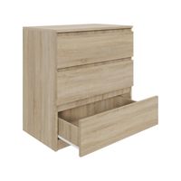 Komoda dąb sonoma AVEN 70 cm z 3 szufladami różne kolory DARMOWA DOSTAWA