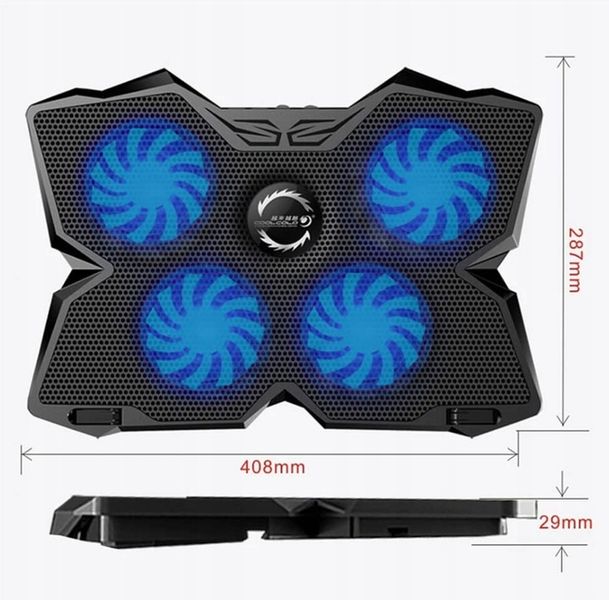 PODSTAWKA CHŁODZĄCA POD LAPTOPA PODKŁADKA USB LED DO NOTEBOOKA zdjęcie 2