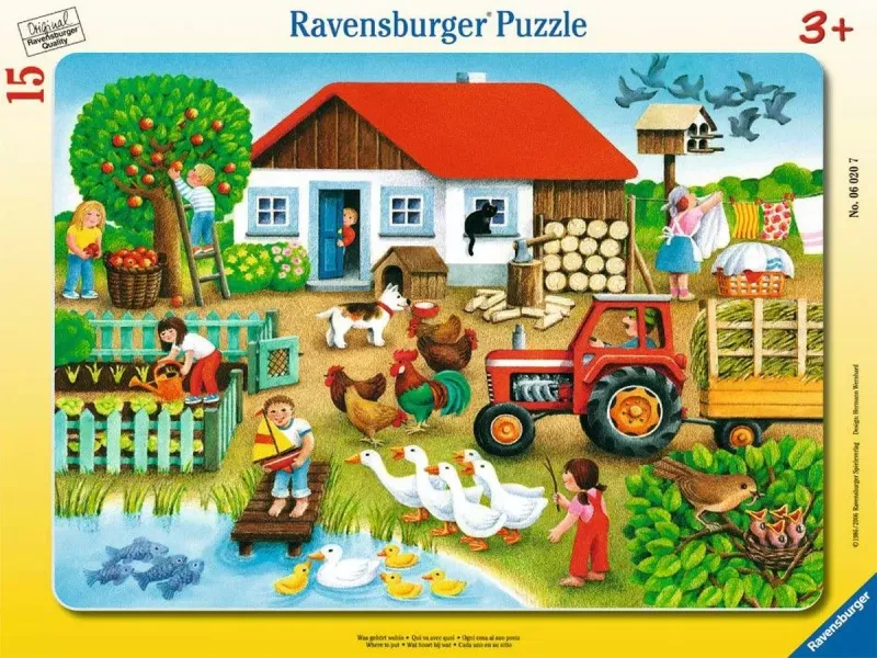 Puzzle ramkowe 15 elementów. Gospodarstwo zdjęcie 1