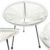 stolik ogrodowy acapulco kremowy