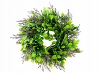 WIANEK JESIENNY WRZOSOWY NA DRZWI STROIK BUKSZPAN NA CMENTARZ ZNICZ 25 cm