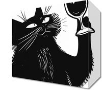 Obraz 20x20cm Koci Wirtuoz