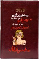 Kalendarz A5 2026 tygodniowy KSIĄŻKOWY PREZENT Z NADRUKIEM DLA DZIEWCZYNY