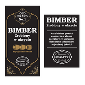 10 sztuk etykiety samoprzylepne z nadrukiem BECZKA na bimber, wódkę