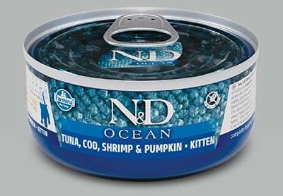 N&D KITTEN OCEAN TUNA,COD,SHRIMP&PUMPKIN 70gr na Arena.pl