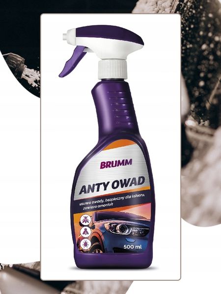 PŁYN DO USUWANIA OWADÓW BRUMM DO SZYB REFLEKTORÓW LUSTEREK ATOMIZER 500 ml zdjęcie 6