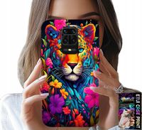 ETUI DO XIAOMI NOTE 9 PRO / 9S - KWIECISTE WZORY TYGRYS TYGRYSEK + FOLIA