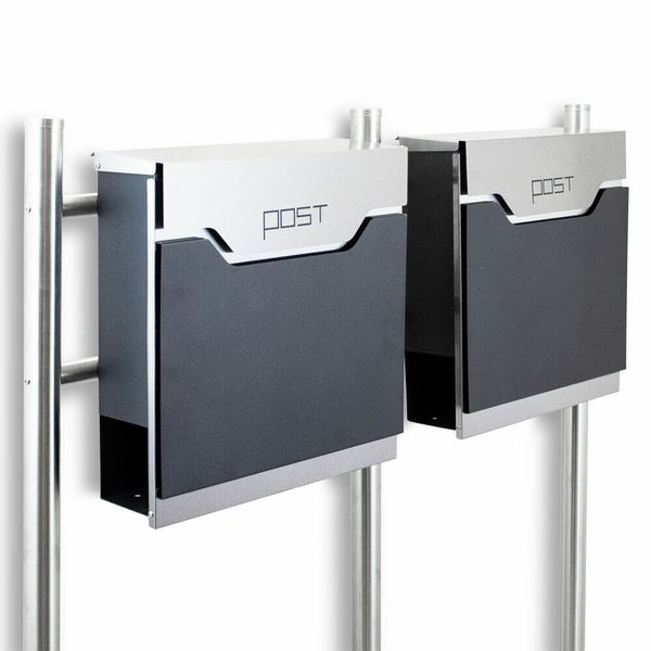 16780 Skrzynka na listy wolnostojąca 2 szt skrzynek nowoczesne zdjęcie 1