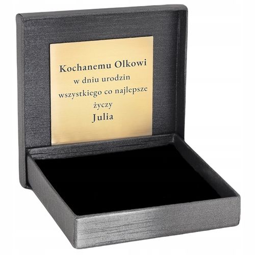ŁAŃCUSZEK SREBRNY 925 PANCERKA 5 MM. + GRAWER na Arena.pl