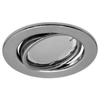 Okrągła LAMPA podtynkowa KAJKA C 03751 Ideus metalowa OPRAWA wpuszczana oczko chrom