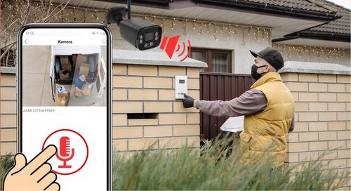 BEZPRZEWODOWA KAMERA ZEWNĘTRZNA WIFI IP 4Mpx CZARNA TUBA APLIKACJA TUYA DVS na Arena.pl