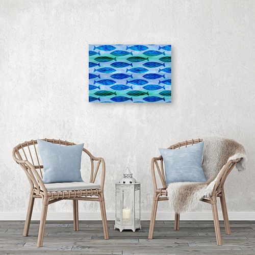 Deco Panel, Abstrakcyjne ryby 70x50 na Arena.pl