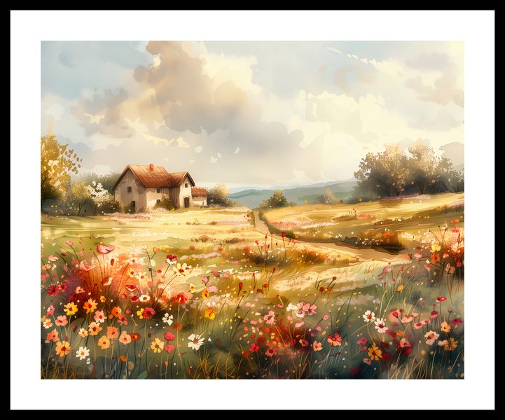 Plakat 50x40cm Sielski Domek zdjęcie 3