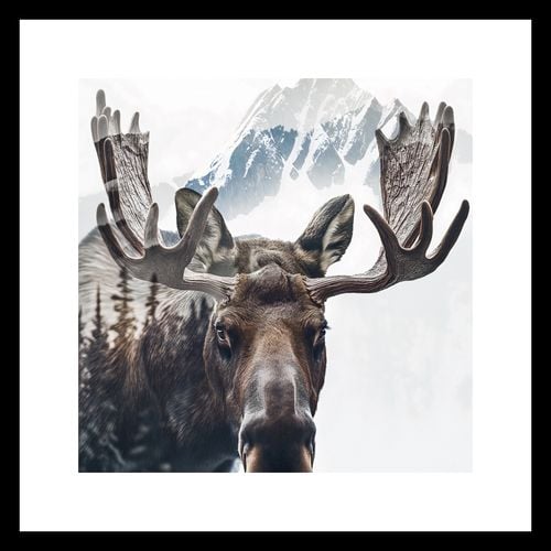 Plakat 20x20cm Łoś Duch Lasu na Arena.pl