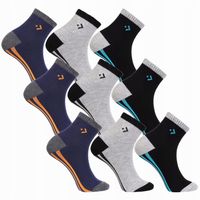 Skarpetki Skarpety Męskie za Kostkę 3/4 Klasyczne 9-PAK MORAJ 43-45