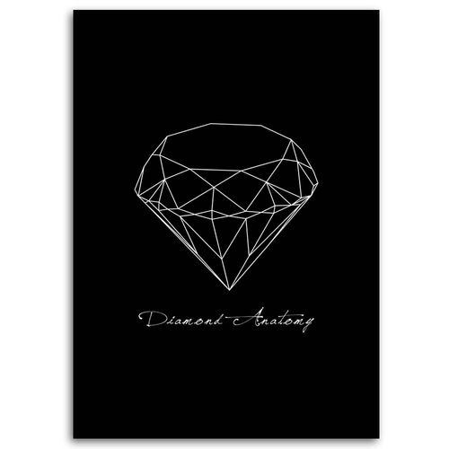 OBRAZ NA PŁÓTNIE Diament Geometryczny 60x90 na Arena.pl