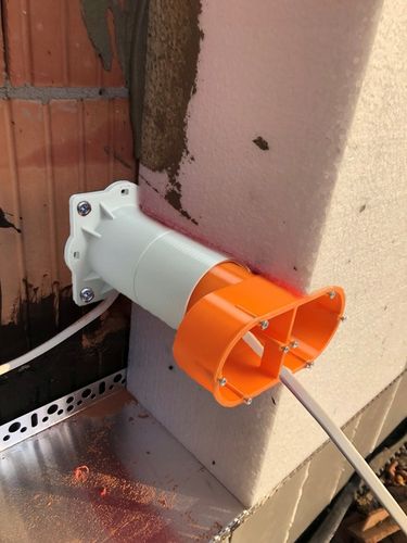 Puszka elektryczna podwójna do elewacji, styropianu o gr. 200mm, regulowana na Arena.pl