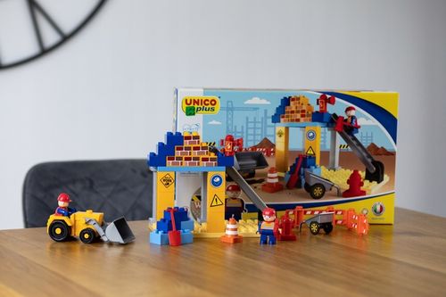 KLOCKI UNICO PLAC BUDOWY BUDOWNICZY KONSTRUKCYJNE KOMPATYBILNE 39 ELEMENTÓW na Arena.pl