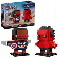 LEGO BrickHeadz 40668 figurki Kapitana Ameryki i Czerwonego Hulka