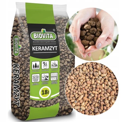 KERAMZYT OGRODNICZY BIOVITA idealny na drenaż 8-16MM 18L na Arena.pl