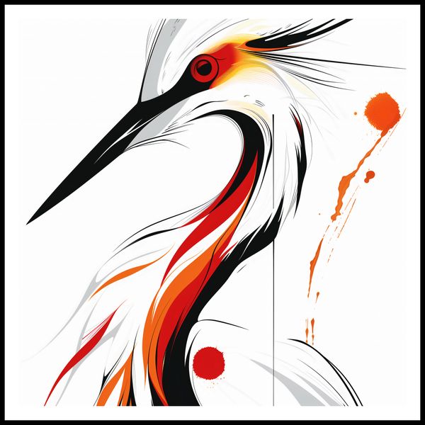 Plakat 80x80cm Bocian zdjęcie 3