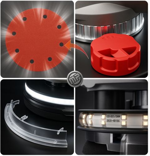 SZLIFIERKA szlifowania GIPSU GŁADZI TYNKÓW TYNKU ścian sufitów LED na Arena.pl