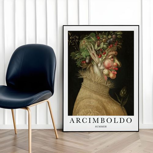 Plakat w ramce giuseppe arcimboldo lato 50x70 cm w czarnej ramie na Arena.pl