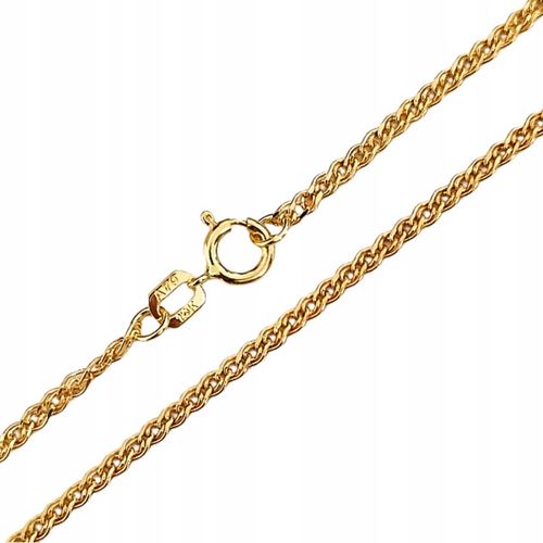 Złoty łańcuszek 585 szeroka nonna 14kt błyszcząca monaliza na prezent 45cm na Arena.pl