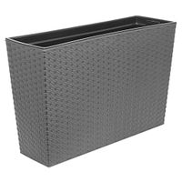 Kwietnik WERBENA rattan doniczka grafit Lamela