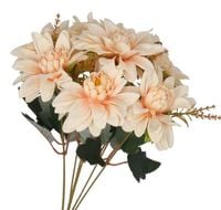 DALIA W BUKIECIE SZTUCZNE KWIATY JAK ŻYWE 42 CM DUŻY BUKIET GĘSTY