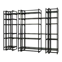 Regał Mars 260 loft Półka MebleKreator Kamień wytrawny