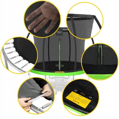 TRAMPOLINA SIATKA WEWNĘTRZNA SPORT DLA DZIECI DO OGRODU OGRODOWA 10FT na Arena.pl