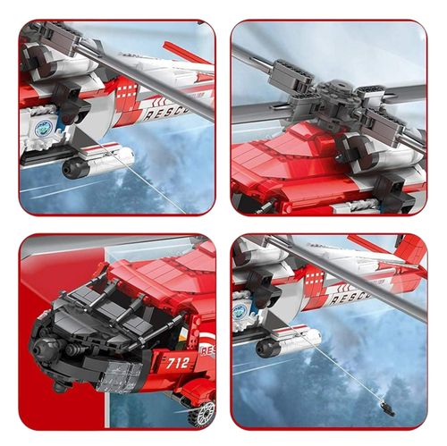 Zestaw Klocków Helikopter Hh-60J 1137El. na Arena.pl
