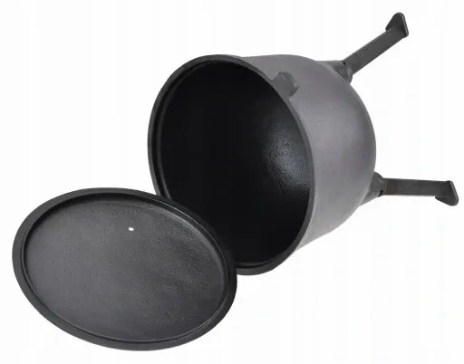 KOCIOŁEK ŻELIWNY STOJĄCY 11L MYŚLIWSKI WĘGIERSKI ROSSNER GARNEK NA OGNISKO zdjęcie 16