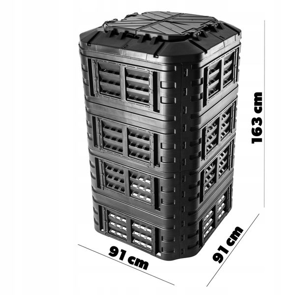 KOMPOSTOWNIK OGRODOWY MODULARNY CAŁOROCZNY 1260L zdjęcie 5